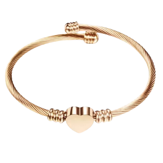 Heart bracelet Rose Gold